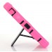 iPhone 4 4s - 3 Piece Hard Plastic Silicone Hybrid Shock Proof Drop KickStand Protective Phone Cover Case - Rose Black